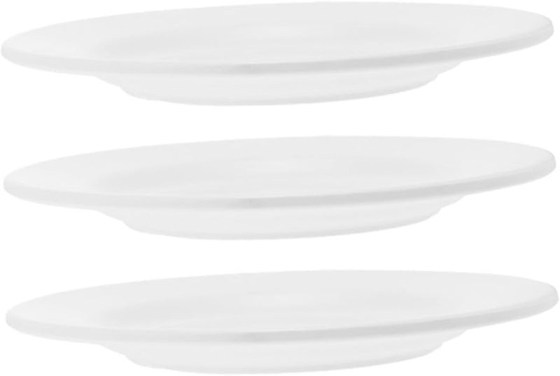 STOBAZA 3 Pack Snack Plates Lightweight Serving Dishes for Desserts Appetizers Home Outdoor Use - Image 1